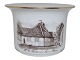 Bing & Grondahl
Small white and brown flowerpot - Hans Christian 
Andersen House in Odense