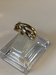 Gold ring in 8 carat gold and white gold
Size 52