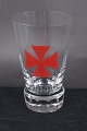 Frimurerglas, 
ølglas 
dekoreret med 
slebne 
symboler, på 
...