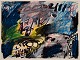 Peter Nyborg, dansk kunstner. Gouache og oliekridt på papir.”Eager Man”. Abstrakt komposition. Koloristisk palette.
