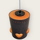 Retro Lamp with hearts.
Orange glass and metal.
DKK 650