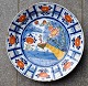 Polykromt 
dekoreret 
fajance fad, 
"Peacock", ...