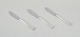Horsens Silver. 
Three lunch 
knives in 830 
silver.