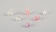 European glass 
artist. Six 
miniature 
animals in art 
glass.