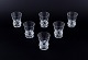Daum, France.
A set of six 
large vodka 
glasses.