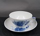 Blå Blomst Svejfet porcelæn. Sæt tekopper nr. 1551