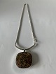 Sølv halskæde med Gnejs sten vedhæng
Halskæden 44,5 cm lang