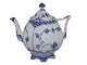 Antik K presents: Blue Fluted Full LaceSmall tea pot with devils heads 18.3 cm.