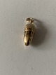 Pendant for bracelet in 14 carat gold, acorn, stamped 585.