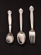 Georg Jensen cactus sterling silver children's cutlery