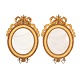 Pair of 
Gustavian gilt 
mirrors for two 
candles. Signed 
...