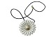 Georg Jensen sølv
Stort Daisy Marguerit vedhæng / broche i original 
snor