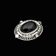 Bestik.dk presents: Georg Jensen. Sterling Silver Brooch with Cabochon Onyx #419
