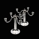 Bestik.dk presents: Peter Hertz - Copenhagen. A pair of Art deco Silver Four-Light Candelabra - 1931