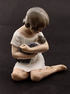 ROYAL COPENHAGEN girl with doll 1938