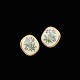 Bestik.dk presents: Royal Copenhagen. Gold Plated Porcelain and Sterling Silver Ear Clips.