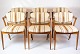 Sæt Af Seks 
Spisebordsstole 
- Model 42 - 
Teak - Lyst ...