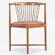 Roxy Klassik 
presents: 
Børge 
Mogensen / 
Søborg 
Møbelfabrik.
'Ruder Konge' 
chair in 
mahogany with 
seat in ...
