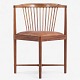 Roxy Klassik 
presents: 
Børge 
Mogensen / 
Søborg 
Møbelfabrik.
'Ruder Konge' 
chair in 
mahogany with 
seat in ...
