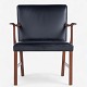 Roxy Klassik 
presents: 
Ole 
Wanscher / A. 
J. Iversen.
Armchair in 
mahogany and 
black leather.
1 pc. in stock
