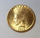 Lundin Antique 
præsenterer: 
USA. 
Indian. Guld 
$10 fra 1913.