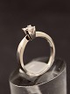 14 karat 
hvidguld ring  
med diamant