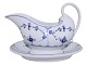Blue Fluted Plain
Gravy boat on platter