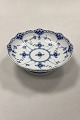 Danam Antik 
presents: 
Royal 
Copenhagen Blue 
Fluted Half 
Lace Bowl on 
foot No. 511