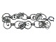 SilverBracelet with leaves from 1940-1960