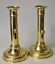 Pegasus – Kunst - Antik - Design presents: Pair of Danish brass empire candlesticks, 19th century.