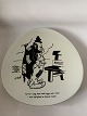 Knabstrup Plate with Storm P. Motif and Verse Measures 16 cm