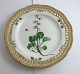 Royal Copenhagen Flora Danica. Lunch plate with open-work border. Design # 3554. 
Diameter 23 cm. (1 quality). Pyrola grandiflora Rad