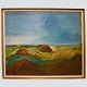 Jens Søndergaard; Landscape painting, Oil on canvas