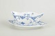 L'Art presents: Royal CopenhagenBlue Fluted Half Lace sauceboat, 1970s.