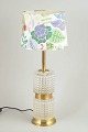 L'Art presents: Swedish designer table lamp with shade by Josef Frank.