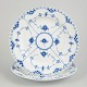 L'Art presents: Royal Copenhagen, Blue Fluted Full Lace dinner plates, set of 2.