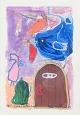 Henning Nordstrøm, mixed technique, listed Danish visual artist.