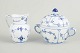 L'Art presents: Royal Copenhagen, Blue Fluted Plain creamer and sugar bowl.