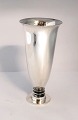Lundin Antique presents: Georg Jensen. Vase in sterling silver. Harald Nielsen. Design no. 676. Height 17.5 cm. ...