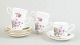 L'Art presents: Royal Stafford, set of 5 coffee cups with saucers.