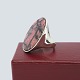 Hugo Grün; Ring in silver set with tugtupit