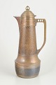 L'Art presents: German large copper coffee pot, Art Nouveau.