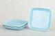 L'Art presents: Höganäs Keramik, set of four dinner plates in turquoise glaze.