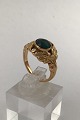 Danam Antik presents: Georg Jensen 18K Gold Ring No. 208 (Turquoise) (1930 - 1945)