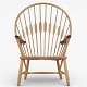 Roxy Klassik presents: Hans J. Wegner / Johannes Hansen.JH 550 - 'Peacock Chair' armchair in patinated ash ...