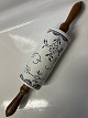 Antik Huset presents: Rolling pin Blue Fluted faience with wooden handle.Length 41 cm.