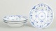 L'Art presents: Royal Copenhagen Blue Fluted Half Lace, set of four small deep plates.