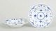 L'Art presents: Royal Copenhagen Blue Fluted Half Lace, set of two small deep plates.