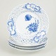 L'Art presents: Royal Copenhagen Blue Flower, set of four lunch plates.