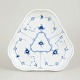 L'Art presents: Royal Copenhagen Blue Fluted Plain triangular tray.